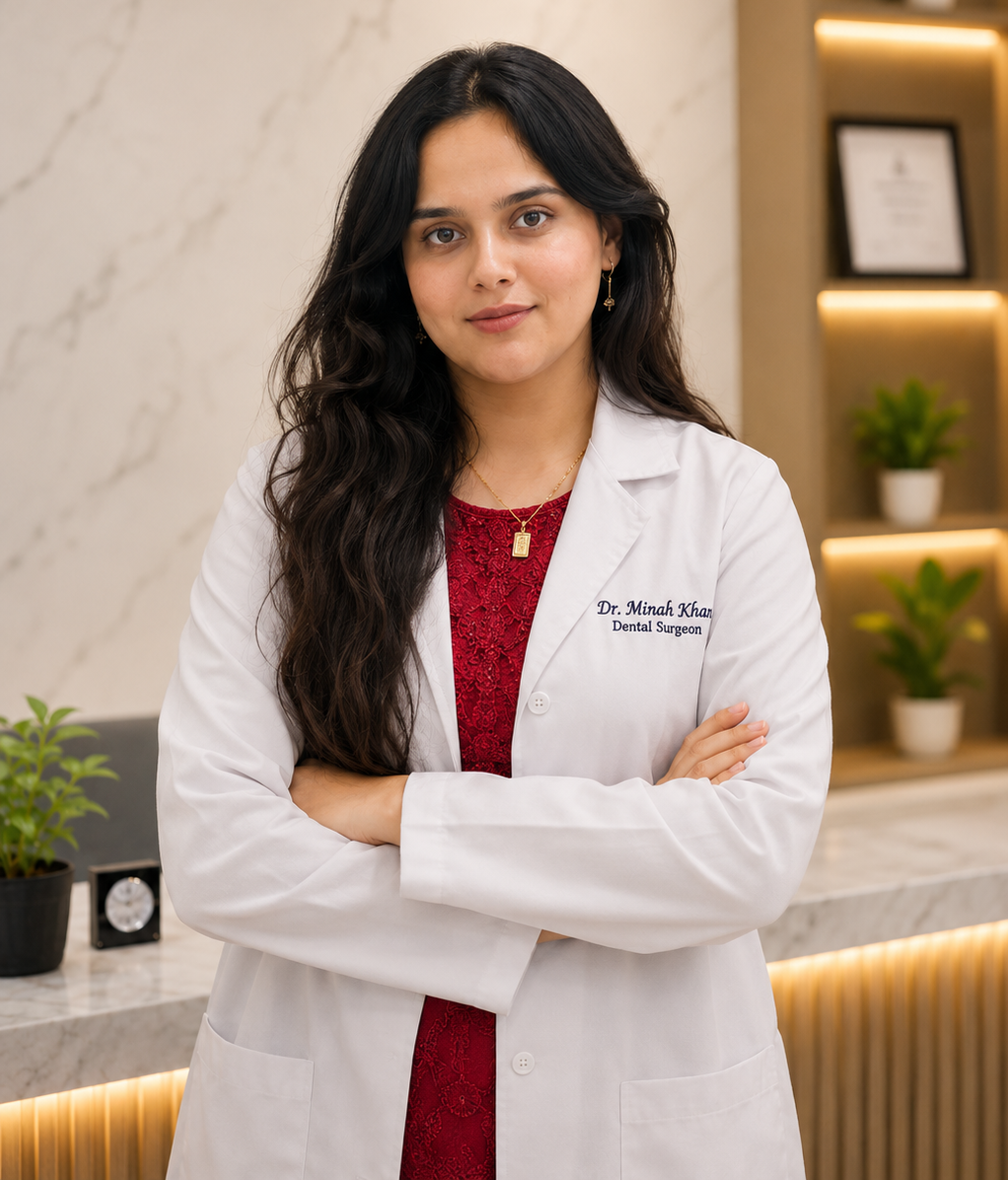 Dr. Minha Minah Khan — Lady Dental Surgeon at Adnan's Dental Clinic Islamabad